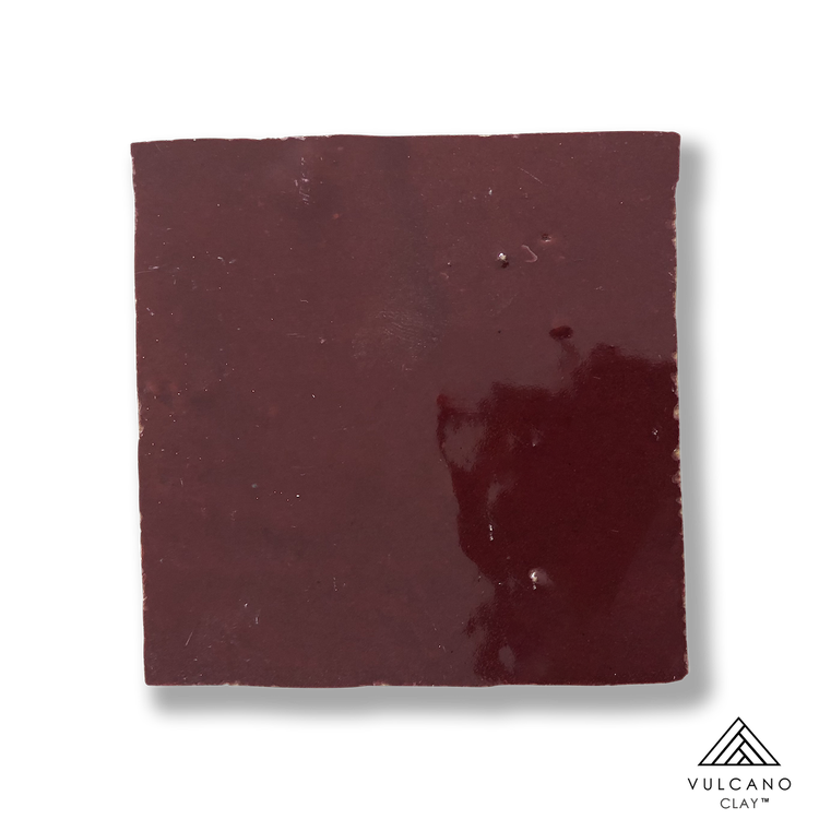 SHIRAZ Handmade Moroccan Terracotta ZELLIGE Tile — VULCANO